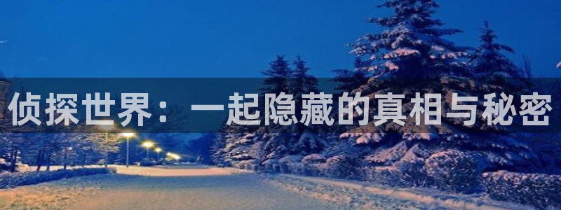 唐人街探案汗汗漫画：侦探世界：一起隐藏的真相与秘密